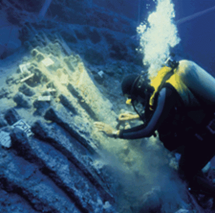 copper ingots in situ