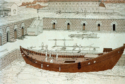 Artist immpression of the ship's construction.