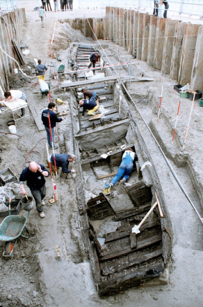 The Meern 1 during excavation