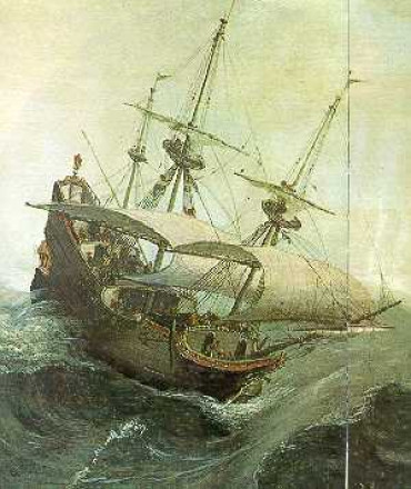 Painting of the ship Leimuiden