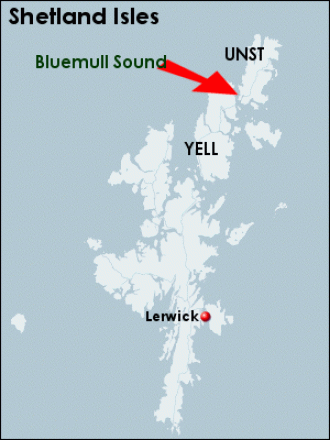 Bluemull sound, Shetland Isles