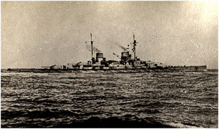 Photograph of the SMS Lützow, c. 1916.