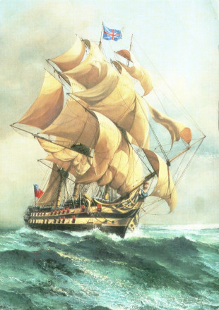 Ship of the line 18th century.