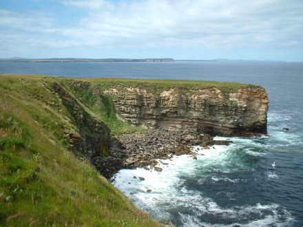 The cliffs of Sanday in 2006 (source: bbc.co.uk)