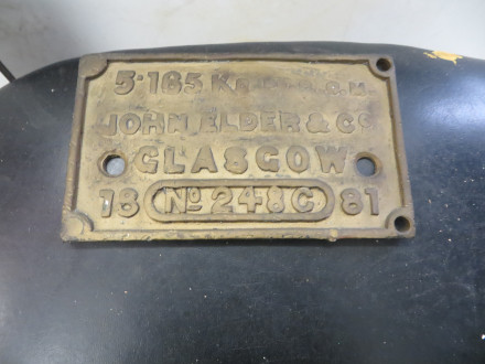 ship builders ID plate