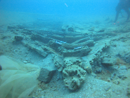 frames on the seabed