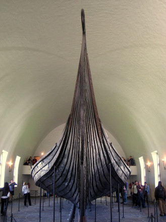 Oseberg ship, Viking Ship Museum, Oslo, Norway.