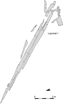 Plan of one of the logboats