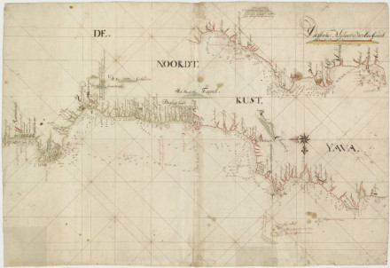 Noordkust van Java met Pulau Rachit en Boompjes eiland