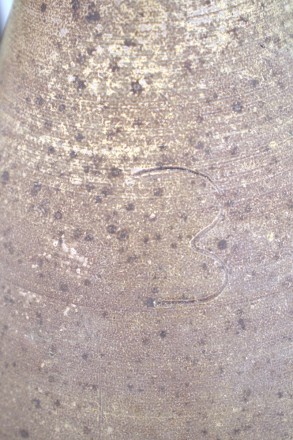 Photo of a detail of the same jug with the number 3.