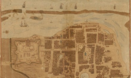 A plan of a city.